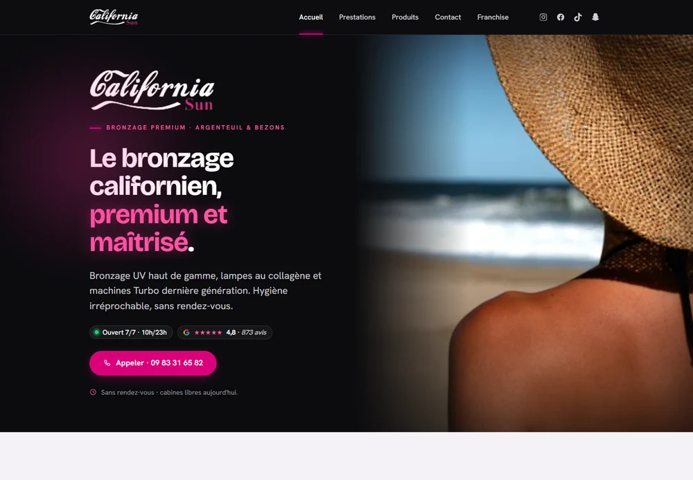 California Sun — homepage